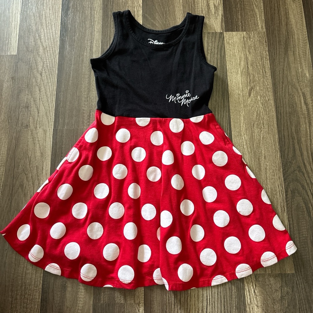 Disney Minnie mouse polkadot dress girls size 4/5